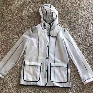 Clear rain jacket